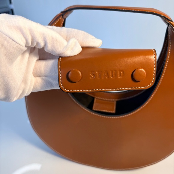 Staud Moon Bag in brown leather. Authentic. - Picture 8 of 14